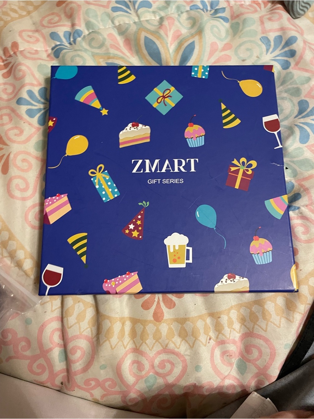Zmart Blue Party Gift Box - Decorative Celebration Packaging